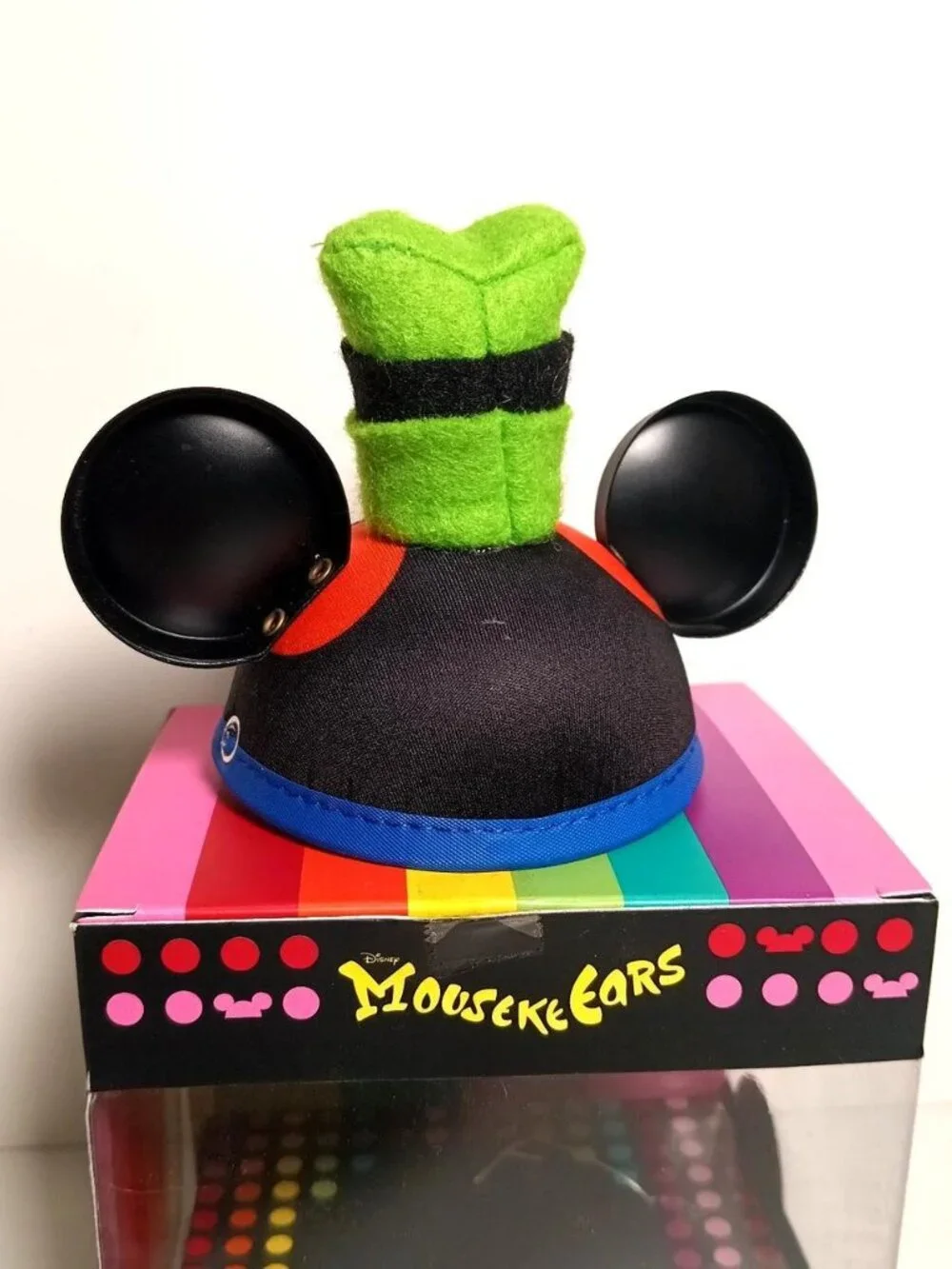 Vintage Disney MousekeEars Goofy Mini Ear Hat Keychain Boxed